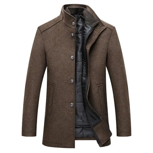 (🔥🔥Ofertas especiales de año nuevo 2026 - 70% de descuento) Gabardina clásica confeccionada en mezcla de lana