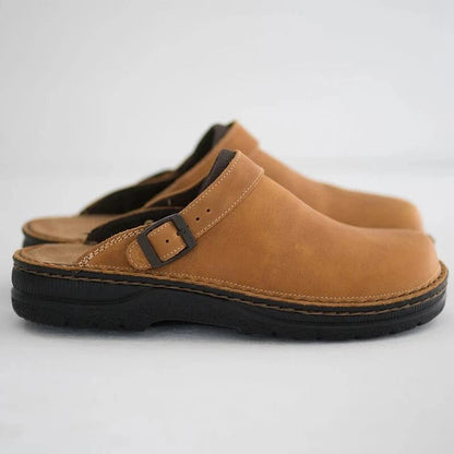 🔥ÚLTIMO DÍA 50% DE DESCUENTO🔥 Pantuflas ortopédicas de cuero cómodas (2 pares con 5% de descuento y envío gratis)