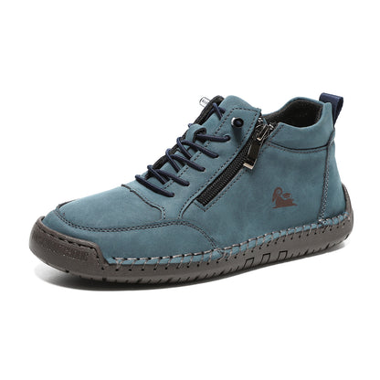 ⏰Último día 50% de descuento🔥Zapatos ortopédicos unisex de cuero de becerro👞Duraderos, antideslizantes | Impermeables | Soporte para el arco del pie | Alivio del dolor