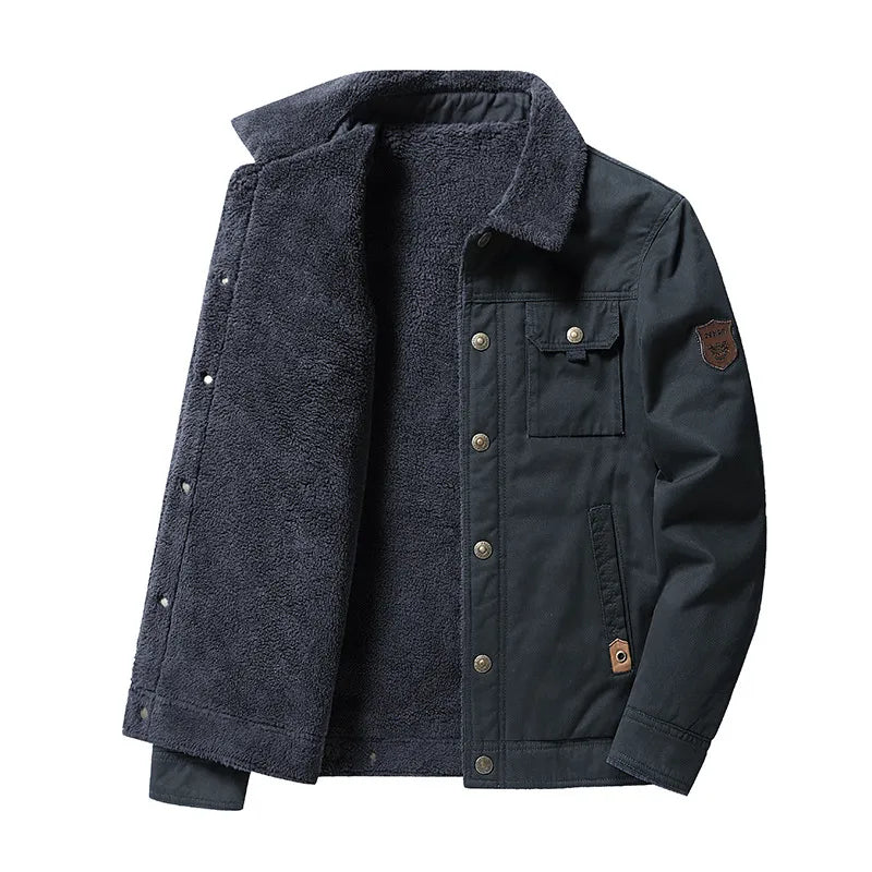 🔥Ofertas especiales de año nuevo 2026 🔥 Chaqueta de plumas de invierno vintage de algodón lavado para hombre
