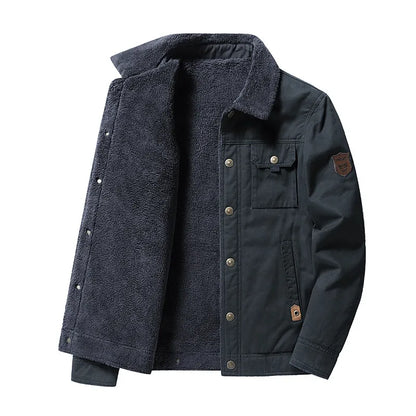 🔥Ofertas especiales de año nuevo 2026 🔥 Chaqueta de plumas de invierno vintage de algodón lavado para hombre