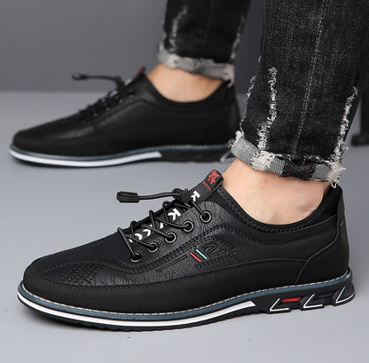 (🔥50% de descuento hoy - ¡no te lo pierdas!) - Zapatos ortopédicos suaves y cómodos de cuero genuino hechos a mano para hombres
