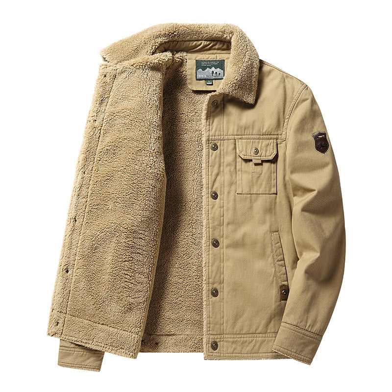 🔥Ofertas especiales de año nuevo 2026 🔥 Chaqueta de plumas de invierno vintage de algodón lavado para hombre