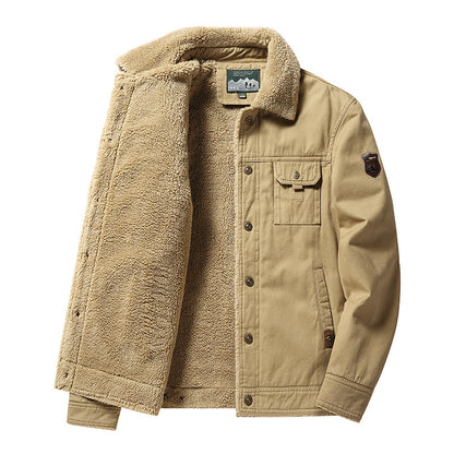 🔥Ofertas especiales de año nuevo 2026 🔥 Chaqueta de plumas de invierno vintage de algodón lavado para hombre