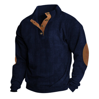 🔥 Ofertas especiales de año nuevo 2026-Sudadera de manga larga con cuello alto estilo retro para hombre