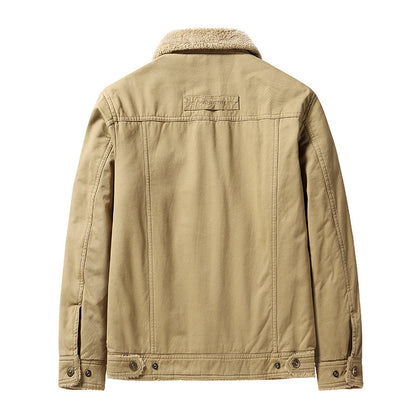 🔥Ofertas especiales de año nuevo 2026 🔥 Chaqueta de plumas de invierno vintage de algodón lavado para hombre