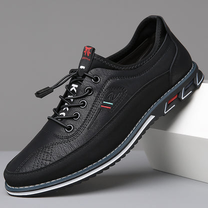 (🔥50% de descuento hoy - ¡no te lo pierdas!) - Zapatos ortopédicos suaves y cómodos de cuero genuino hechos a mano para hombres