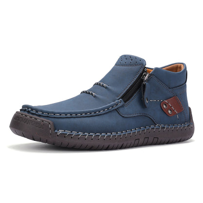 ⏰70% de descuento por tiempo limitado🛒Botas de conducir sin cordones de cuero premium hechas a mano para hombre