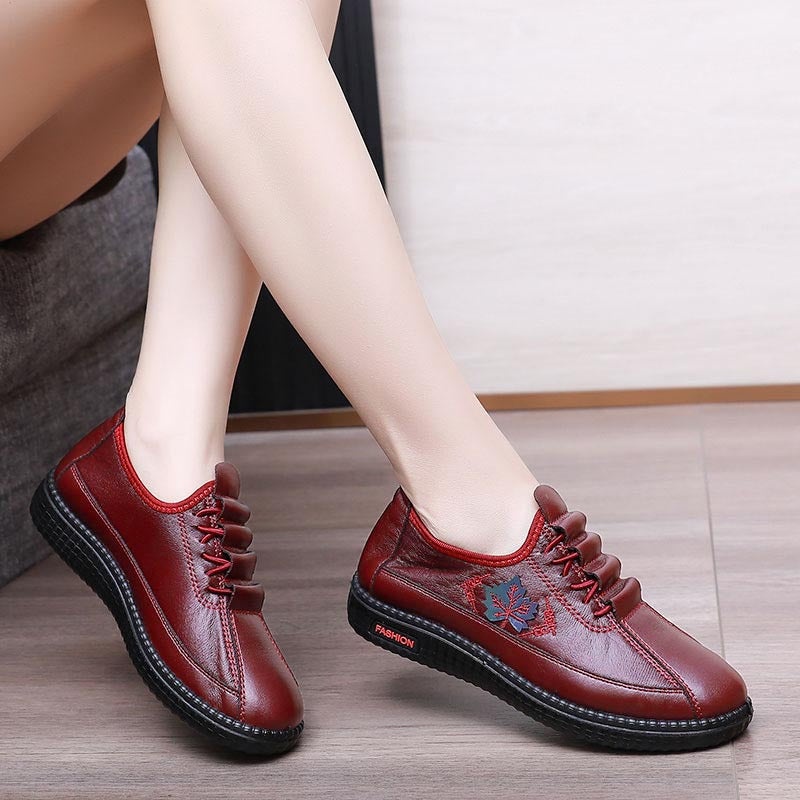 (🔥50% de descuento hoy - ¡no te lo pierdas!) - Zapatos ortopédicos de cuero para mujer suaves y cómodos - Diseño ergonómico y artesanal (soporte de arco - alivio del dolor de pies)