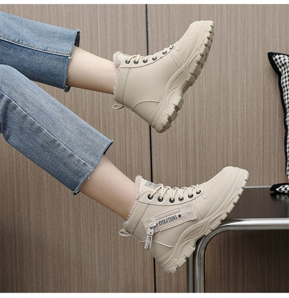 (🔥50% de descuento hoy - ¡no te lo pierdas!) ⏰- Zapatos casuales tipo martin de caña alta que combinan con todo y que mejoran la altura (soporte de arco: facilita caminar)