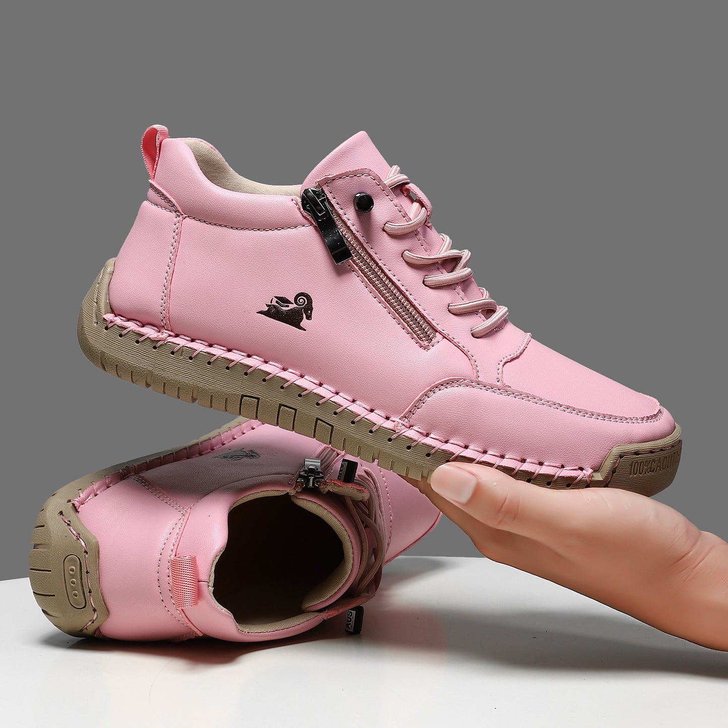 ⏰Último día 50% de descuento🔥Zapatos ortopédicos unisex de cuero de becerro👞Duraderos, antideslizantes | Impermeables | Soporte para el arco del pie | Alivio del dolor