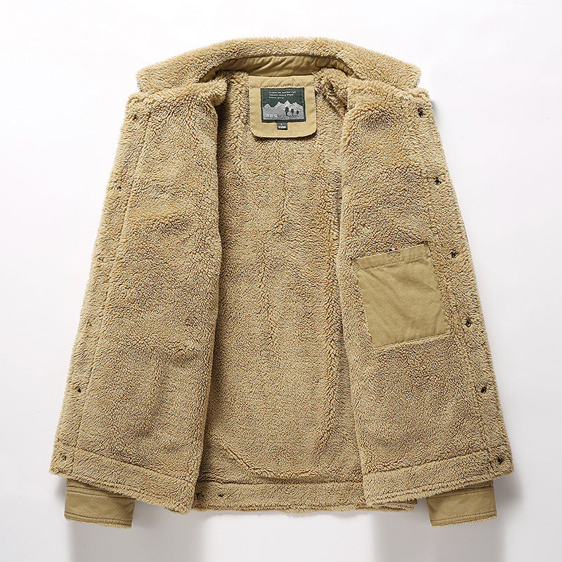 🔥Ofertas especiales de año nuevo 2026 🔥 Chaqueta de plumas de invierno vintage de algodón lavado para hombre