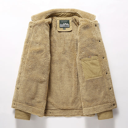 🔥Ofertas especiales de año nuevo 2026 🔥 Chaqueta de plumas de invierno vintage de algodón lavado para hombre