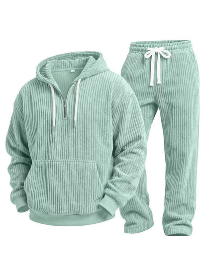 Conjunto casual de 2 piezas para hombre confeccionado en micropana supersuave