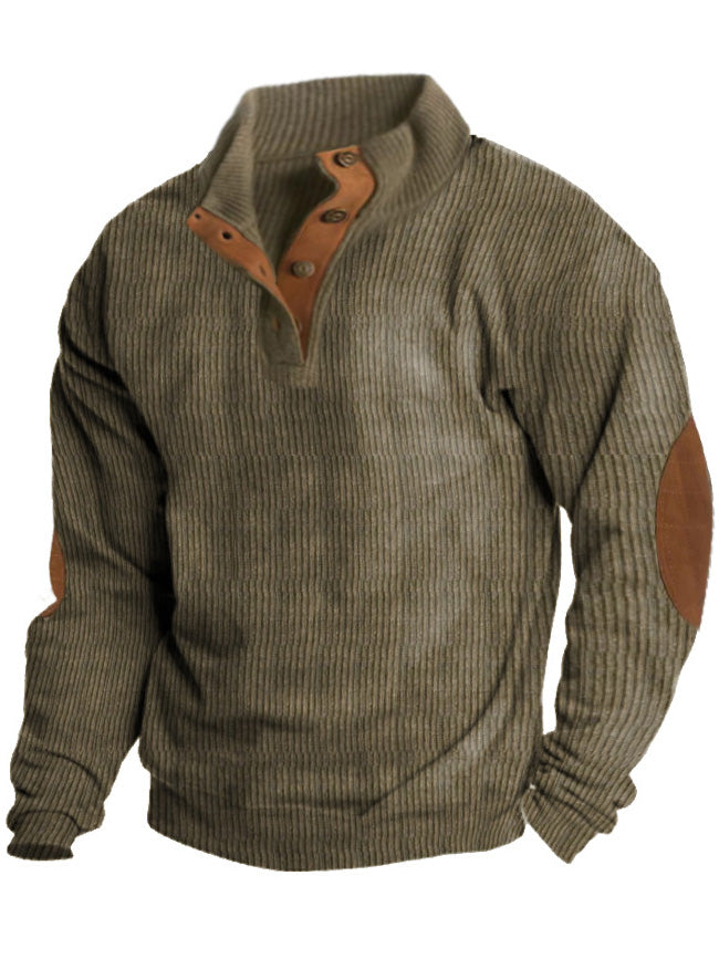 🔥 Ofertas especiales de año nuevo 2026-Sudadera de manga larga con cuello alto estilo retro para hombre