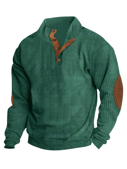 🔥 Ofertas especiales de año nuevo 2026-Sudadera de manga larga con cuello alto estilo retro para hombre