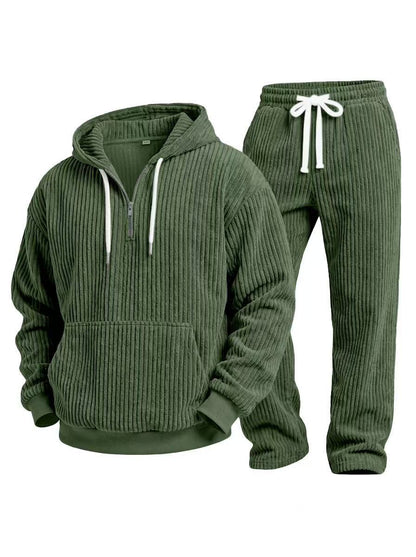 Conjunto casual de 2 piezas para hombre confeccionado en micropana supersuave
