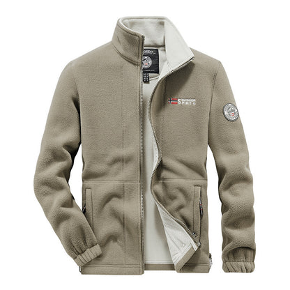 Chaqueta escandinava premium con material de forro polar
