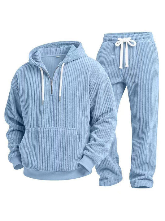 Conjunto casual de 2 piezas para hombre confeccionado en micropana supersuave
