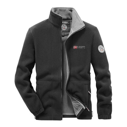 Chaqueta escandinava premium con material de forro polar