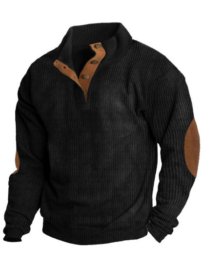 🔥 Ofertas especiales de año nuevo 2026-Sudadera de manga larga con cuello alto estilo retro para hombre