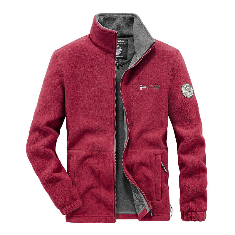 Chaqueta escandinava premium con material de forro polar