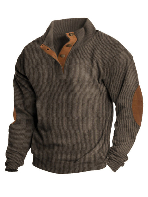 🔥 Ofertas especiales de año nuevo 2026-Sudadera de manga larga con cuello alto estilo retro para hombre