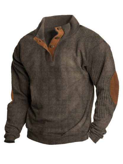 🔥 Ofertas especiales de año nuevo 2026-Sudadera de manga larga con cuello alto estilo retro para hombre