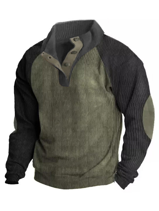 🔥 Ofertas especiales de año nuevo 2026-Sudadera de manga larga con cuello alto estilo retro para hombre