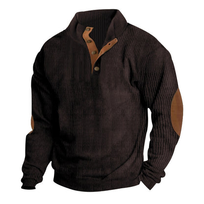 🔥 Ofertas especiales de año nuevo 2026-Sudadera de manga larga con cuello alto estilo retro para hombre
