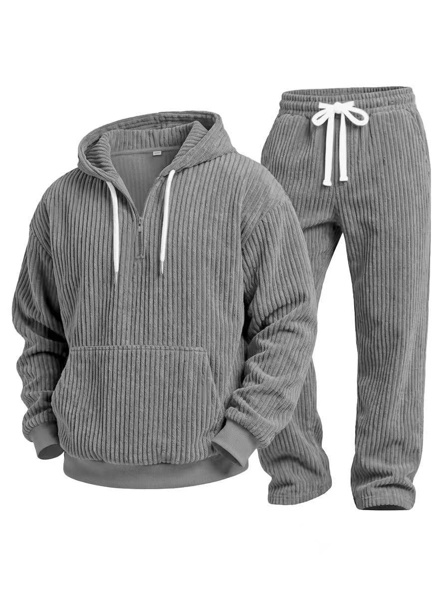 Conjunto casual de 2 piezas para hombre confeccionado en micropana supersuave