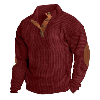 🔥 Ofertas especiales de año nuevo 2026-Sudadera de manga larga con cuello alto estilo retro para hombre