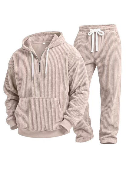 Conjunto casual de 2 piezas para hombre confeccionado en micropana supersuave