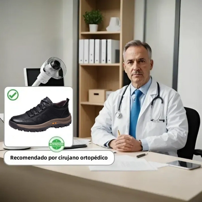 [🎉60% de descuento hoy - ¡no te lo pierdas!] - Zapatos ortopédicos cómodos de auténtica piel de becerro australiana 👞 (soporte de arco - alivia el dolor de pies) que te permiten caminar cómodamente ✅
