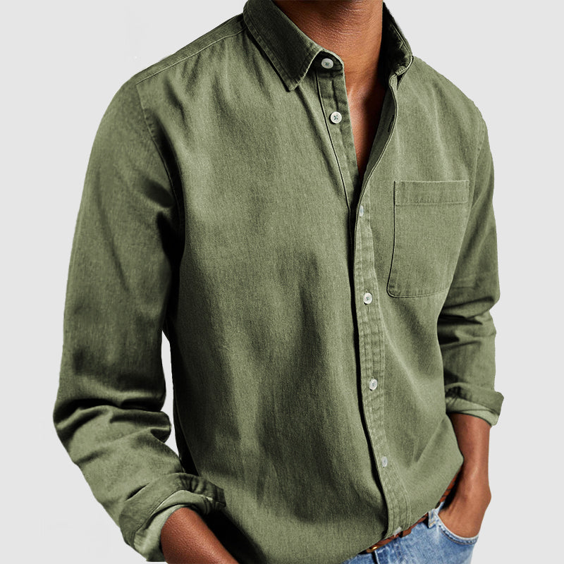 🔥Ofertas especiales de año nuevo 2026: Camisa de algodón para hombre para uso diario