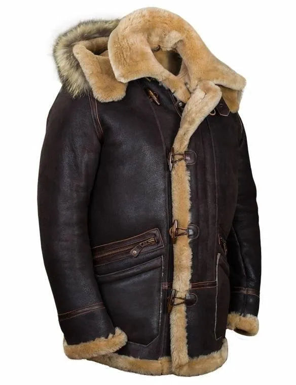 🔥Ofertas de Año Nuevo 2026 - Parka de piel de oveja ártica B-7