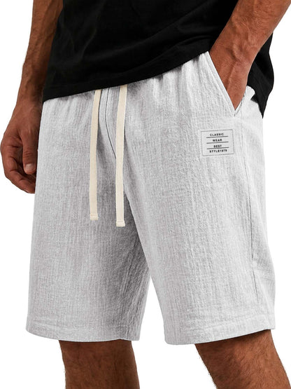 Men's Comfortable Cotton Linen Basic Shorts