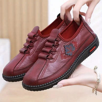 (🔥50% de descuento hoy - ¡no te lo pierdas!) - Zapatos ortopédicos de cuero para mujer suaves y cómodos - Diseño ergonómico y artesanal (soporte de arco - alivio del dolor de pies)