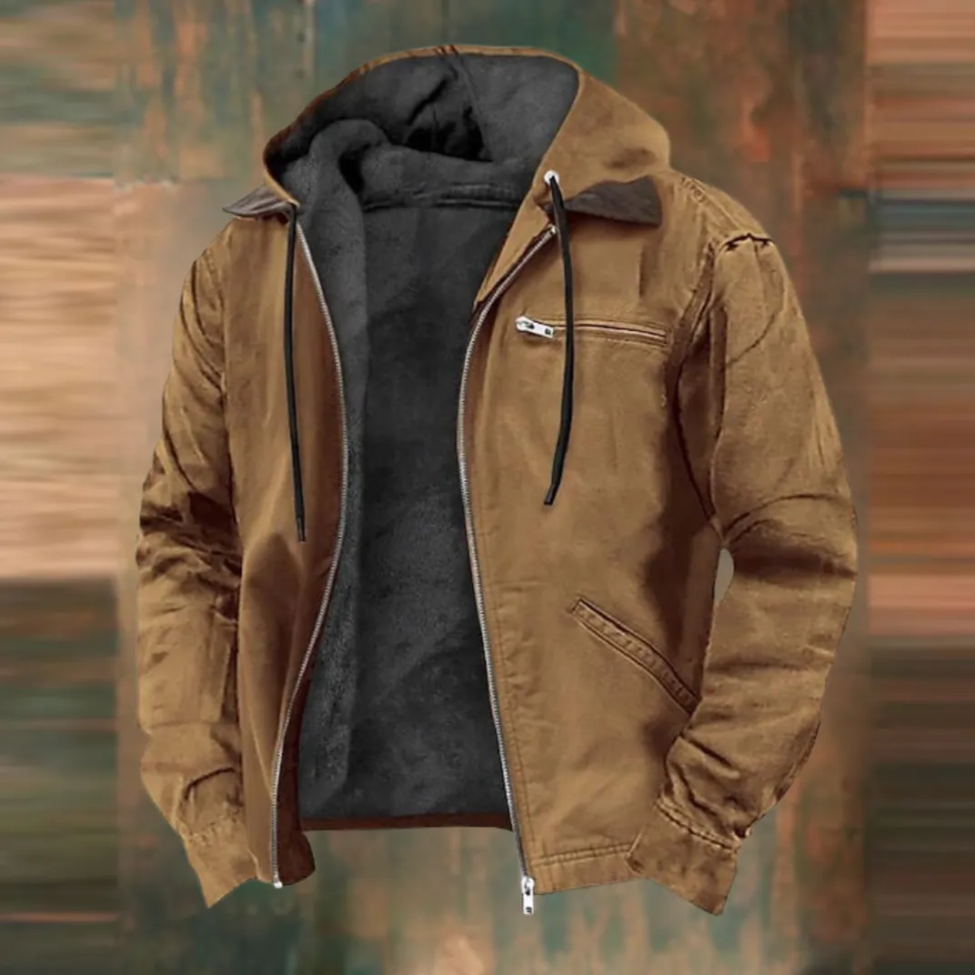 🔥Ofertas especiales de año nuevo 2026: chaqueta con capucha, cremallera y forro polar