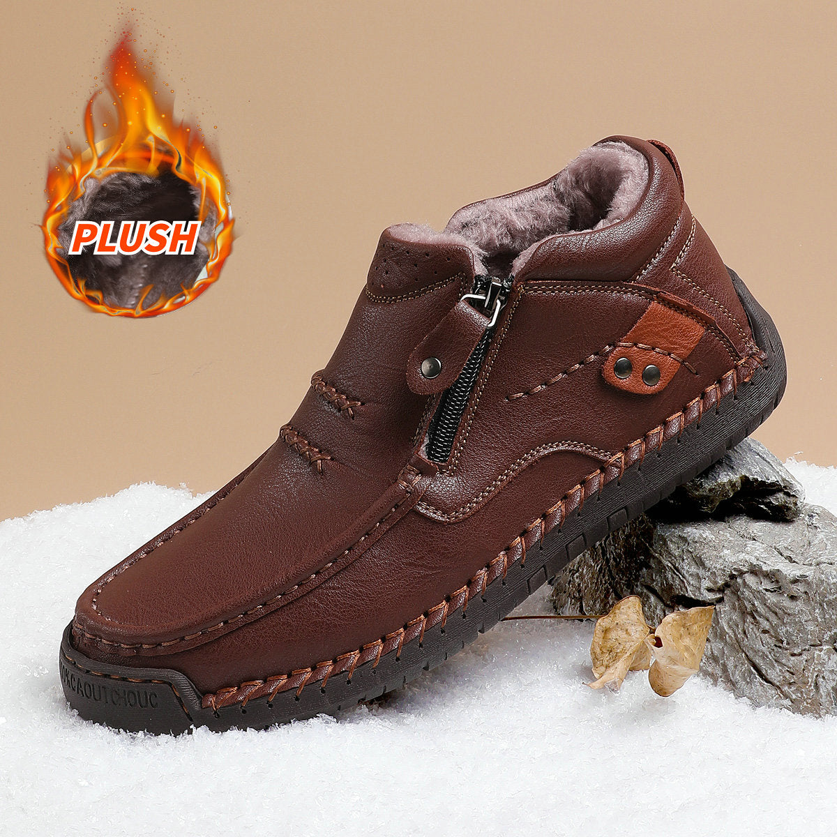 ⏰70% de descuento por tiempo limitado🛒Botas de conducir sin cordones de cuero premium hechas a mano para hombre