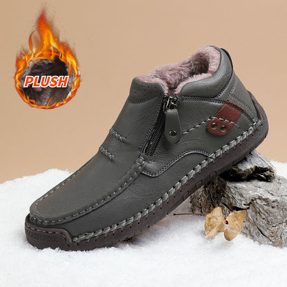 ⏰70% de descuento por tiempo limitado🛒Botas de conducir sin cordones de cuero premium hechas a mano para hombre