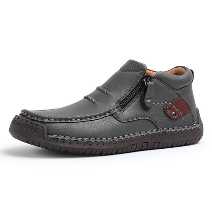 ⏰70% de descuento por tiempo limitado🛒Botas de conducir sin cordones de cuero premium hechas a mano para hombre