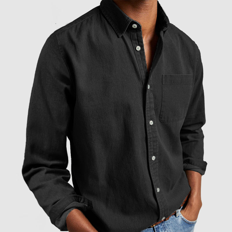 🔥Ofertas especiales de año nuevo 2026: Camisa de algodón para hombre para uso diario