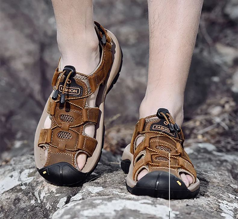 (🔥 60% de descuento por tiempo limitado) - Sandalias de Cuero Ergonómicas - Alivia el Dolor de Pies