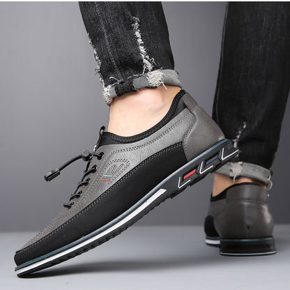 (🔥50% de descuento hoy - ¡no te lo pierdas!) - Zapatos ortopédicos suaves y cómodos de cuero genuino hechos a mano para hombres