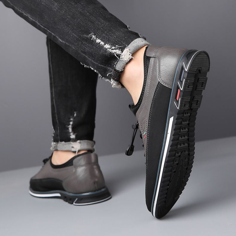 (🔥50% de descuento hoy - ¡no te lo pierdas!) - Zapatos ortopédicos suaves y cómodos de cuero genuino hechos a mano para hombres