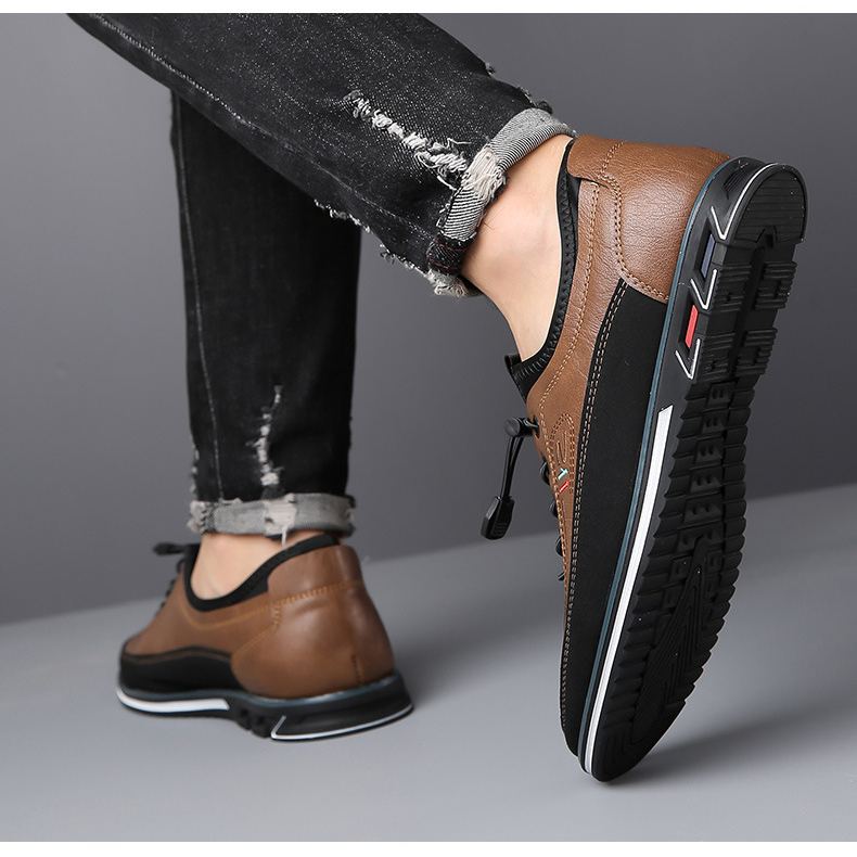 (🔥50% de descuento hoy - ¡no te lo pierdas!) - Zapatos ortopédicos suaves y cómodos de cuero genuino hechos a mano para hombres