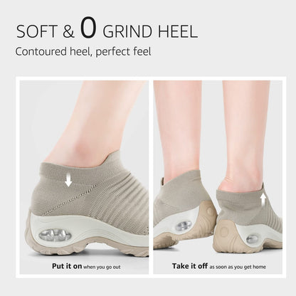 【🔥60% de descuento hoy - ¡no te lo pierdas!】🔥Zapatillas ortopédicas súper cómodas con colchón de aire✅Soporte de arco, mayor comodidad