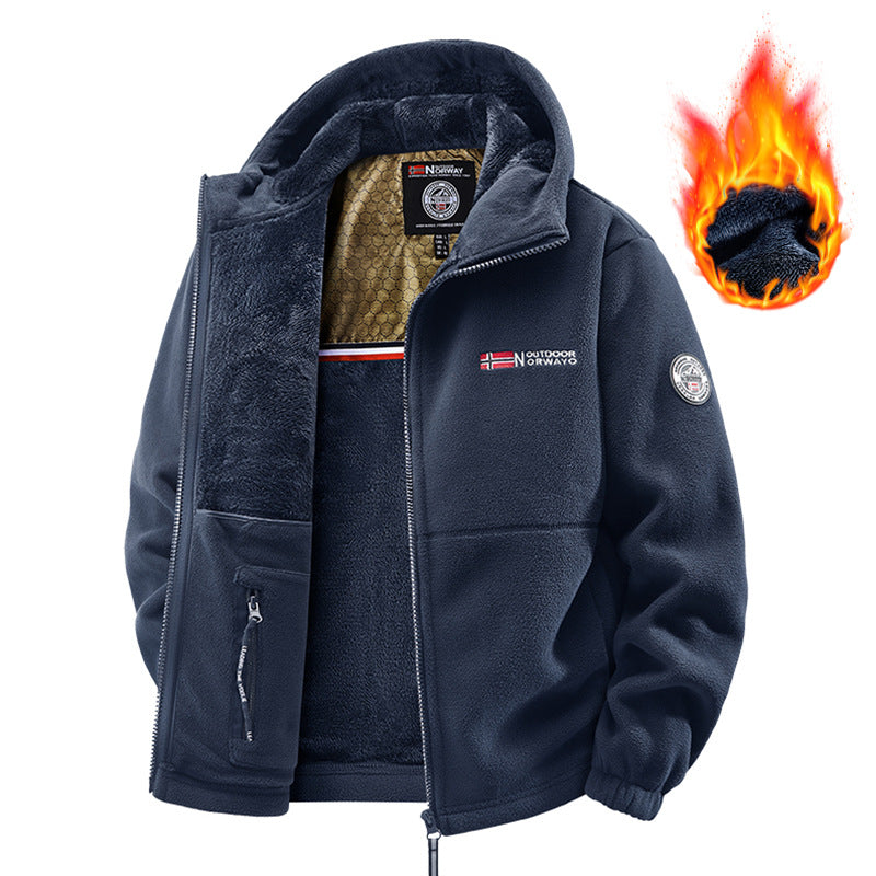 Chaqueta escandinava premium con material de forro polar