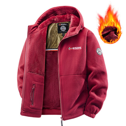 Chaqueta escandinava premium con material de forro polar